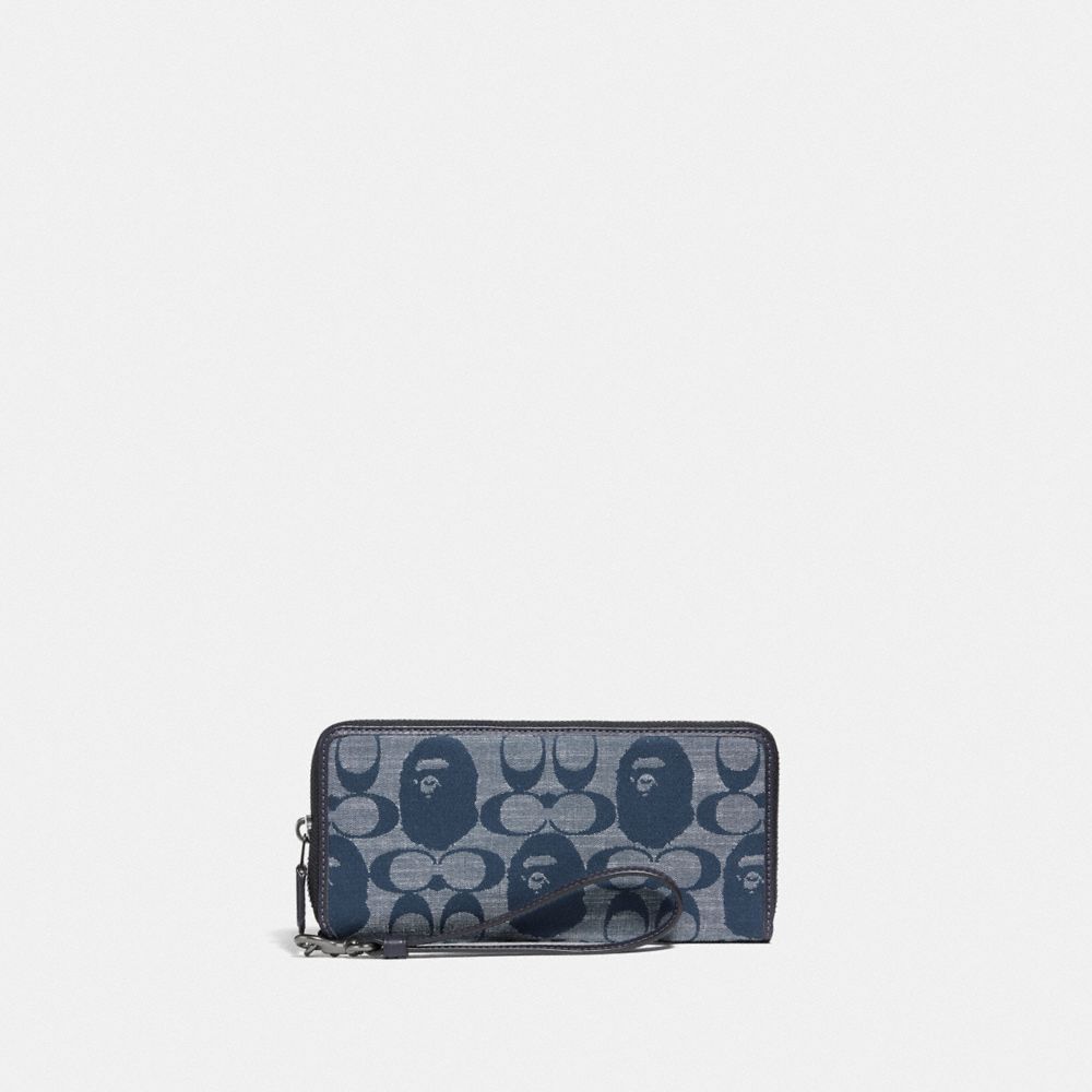 Bape X Coach Phone Wallet In Signature Chambray image number 0