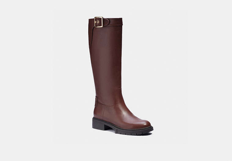 COACH®,LEIGH BOOT,Walnut Brown,Front View