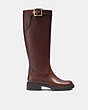 COACH®,LEIGH BOOT,Walnut Brown,Angle View