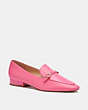 COACH®,ISABEL LOAFER,Leather,Bright Watermelon,Front View