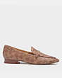 COACH®,ISABEL LOAFER,Signature Coated Canvas,Tan,Angle View