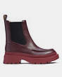 COACH®,JOEY BOOTIE,Dark Cranberry,Angle View