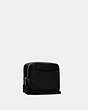 COACH®,MINI CAMERA BAG IN SIGNATURE LEATHER,Leather,Mini,Gold/Black,Angle View