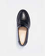 COACH®,CORA LOAFER PUMP,Leather,Black,Inside View,Top View