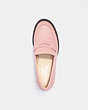 COACH®,CORA LOAFER PUMP,Leather,Candy Pink,Inside View,Top View