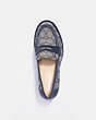 COACH®,CORA LOAFER PUMP,Jacquard/Leather,Dark Ocean,Inside View,Top View