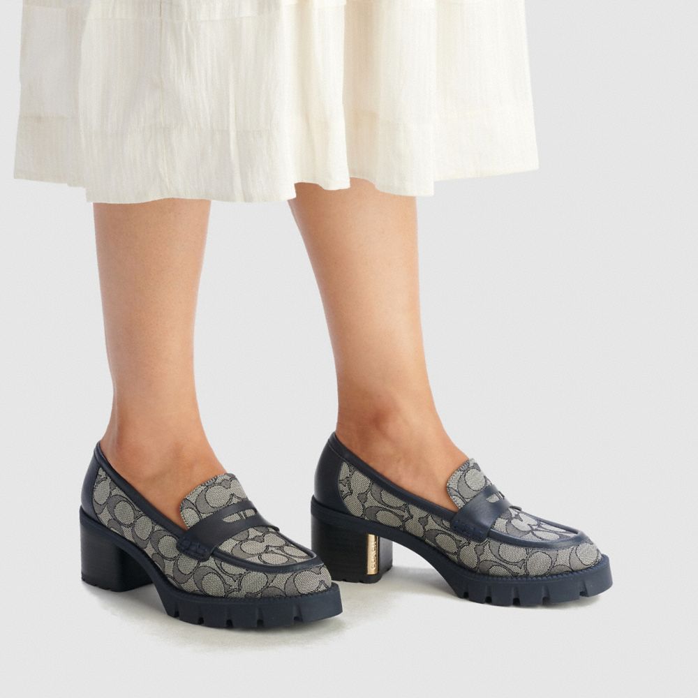 coach cora loafer pump