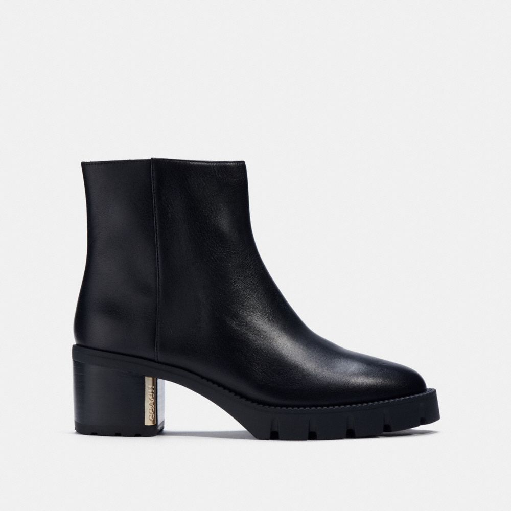 COACH®,CHRISSY BOOTIE,Black,Angle View
