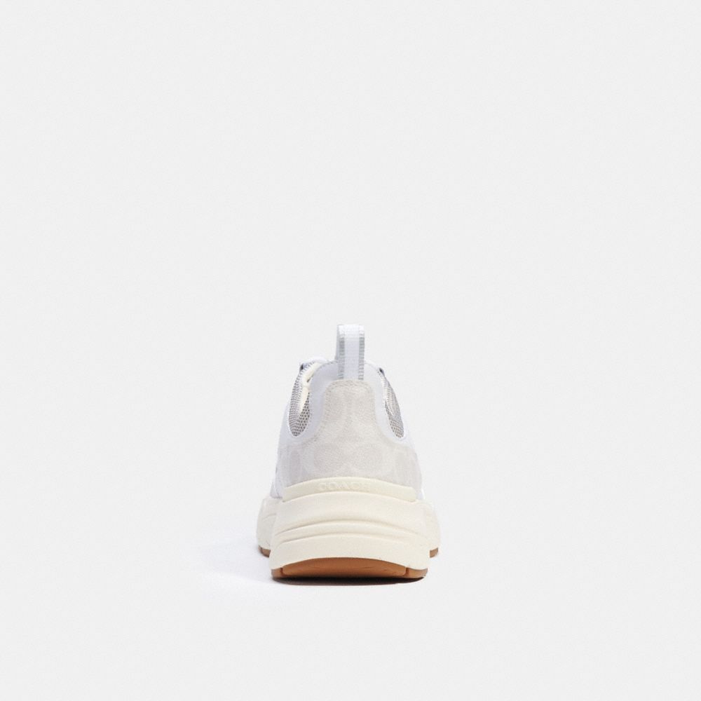 COACH®,COUREUR TECHNO,Daim/caoutchouc,Blanc optique,Alternate View