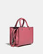 COACH®,ROGUE 25 IN ORIGINAL RESPONSIBLE LEATHER,Original Responsible Leather,Medium,Pewter/Rouge,Angle View
