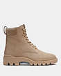 COACH®,CITYSOLE BOOT,Suede,Oat,Angle View