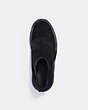 COACH®,CITYSOLE CHELSEA BOOT,Suede/Rubber,Black,Inside View,Top View