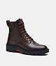 COACH®,CITYSOLE BOOT,Leather,Walnut Brown,Front View