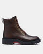 COACH®,CITYSOLE BOOT,Leather,Walnut Brown,Angle View