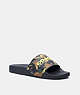 COACH®,SLIDE WITH CAMO PRINT,Rubber,Wildbeast,Front View