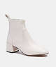 COACH®,NALA BOOTIE,mixedmaterial,Chalk,Front View