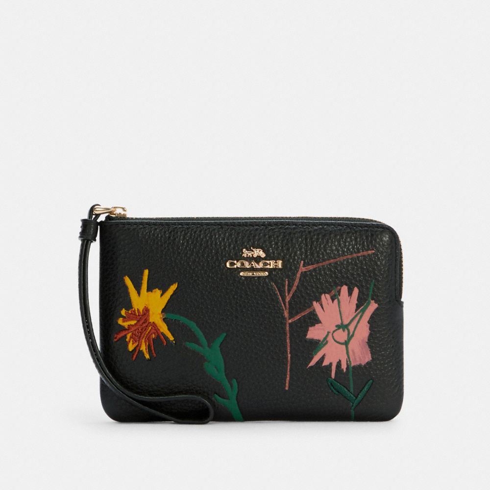 Coach X Jean Michel Basquiat Corner Zip Wristlet