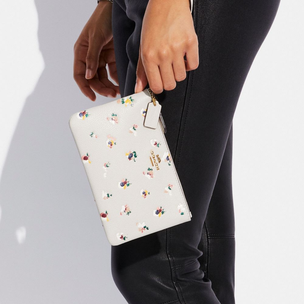 Small Wristlet With Floral Print