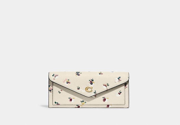 Wyn Soft Wallet With Paint Dab Floral Print