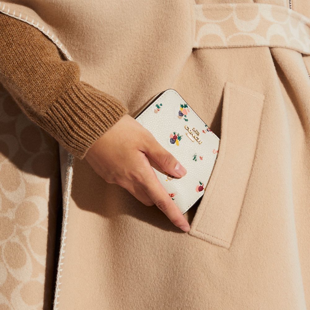 Billfold Wallet With Floral Print