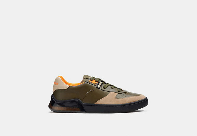 COACH®,SNEAKER COURT CITYSOLE,n / A,Olive Terne,Front View