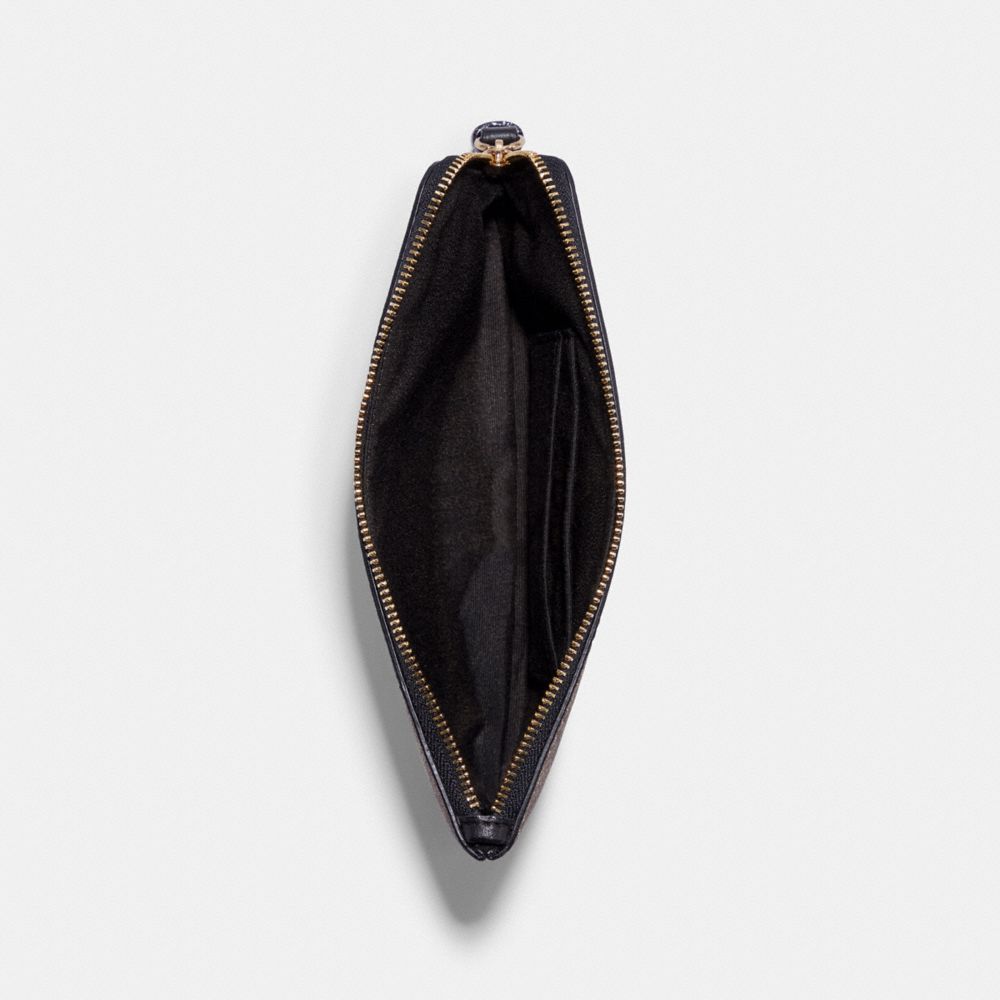 COACH®,Large Corner Zip Wristlet In Signature Canvas With Halloween,,Inside View,Top View