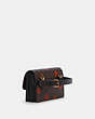 COACH®,FOLDOVER BELT BAG IN SIGNATURE CANVAS WITH POP FLORAL PRINT,Mini,Gold/Brown Black Multi,Angle View