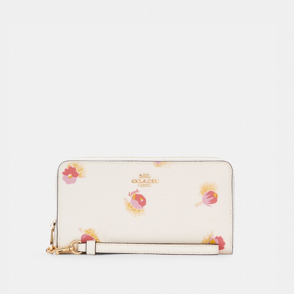 COACH® Outlet | Long Zip Around Wallet With Pop Floral Print