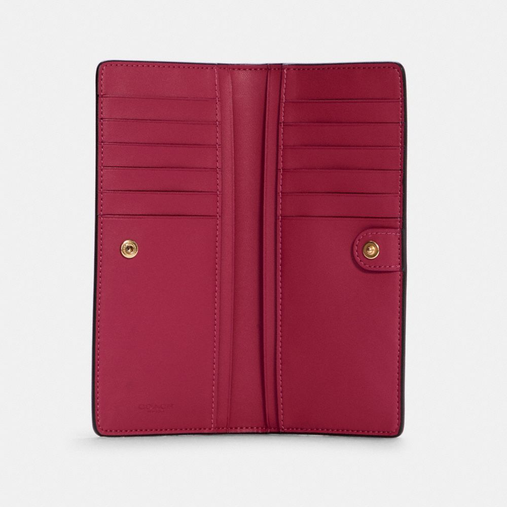 Slim Wallet With Cat Print