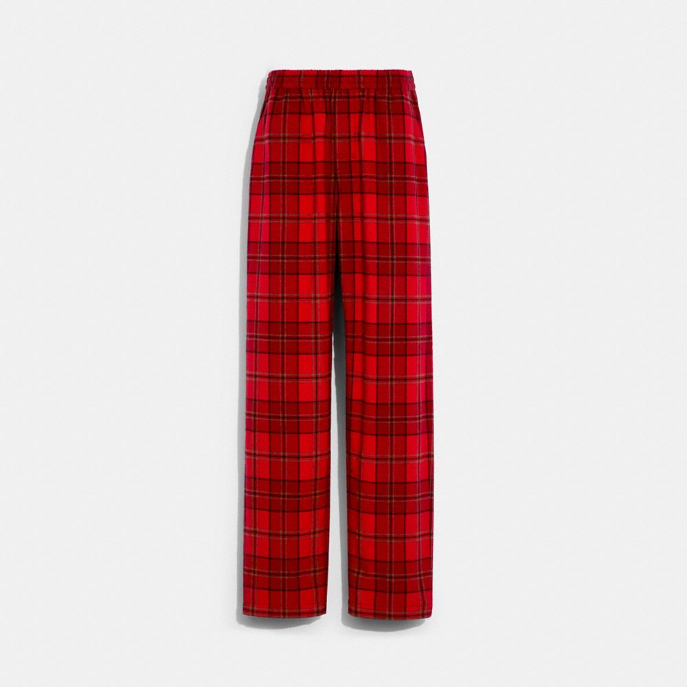 Checkered pajama discount