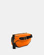 COACH®,COURT BELT BAG IN COLORBLOCK,Mini,Gold/Fluorescent Orange,Angle View