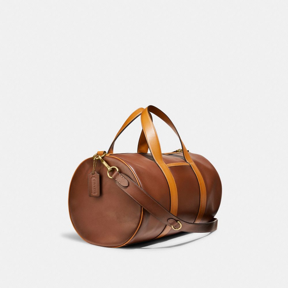 Retro 60s Mid Mod Daisy Travel Bag, MCM Geometric Duffel Bag, Leather, –  Kate McEnroe New York