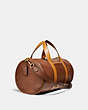 COACH®,REMIXED DUFFLE,Smooth Leather,X-Large,OL/Amazon/Dark Teak,Angle View