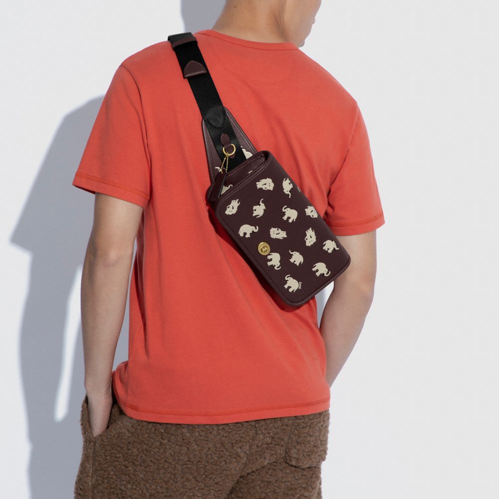 Dinky Belt Bag With Elephant Print