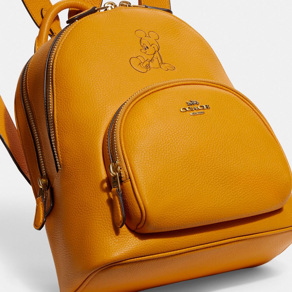 Yellow discount coach backpack