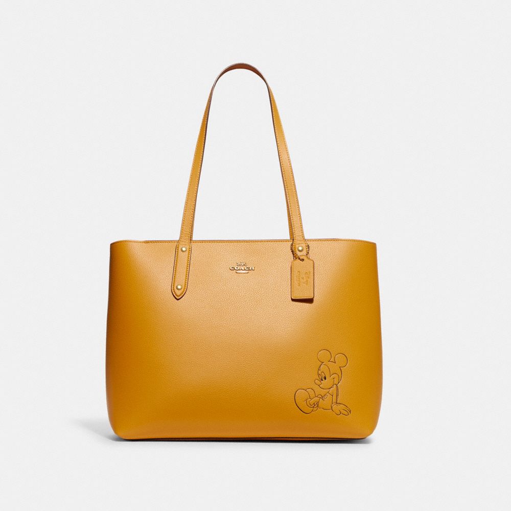 Mickey mouse leather online tote bag