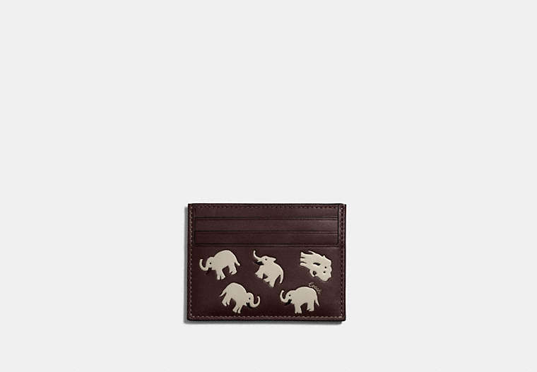 Card Case With Elephant Print