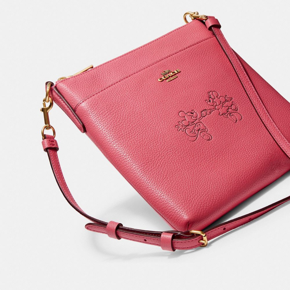 Disney X Coach Kitt Messenger Crossbody avec Mickey Mouse et Minnie Mouse