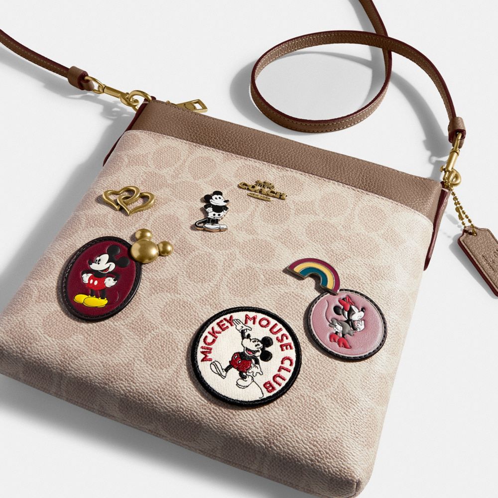 Minnie mouse kitt messenger crossbody with patches sale