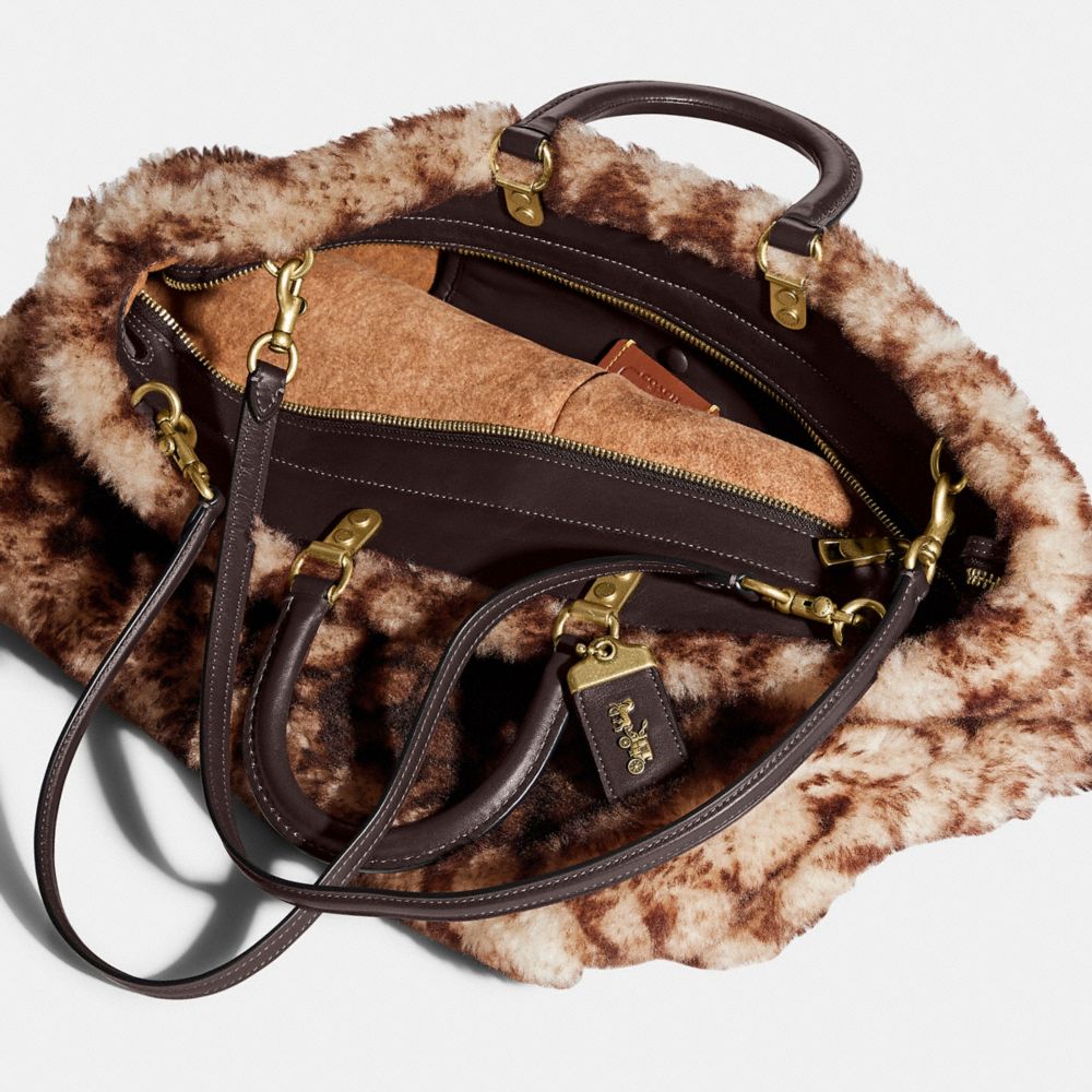 COACH® | Rogue Tote In Signature Shearling