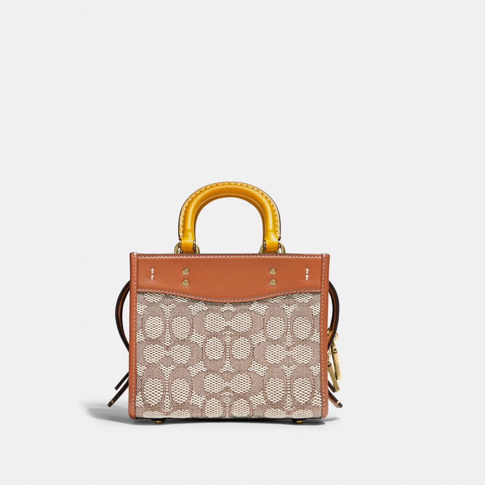 COACH®,Rogue 17 In Signature Textile Jacquard With Duck Motif,,Back View