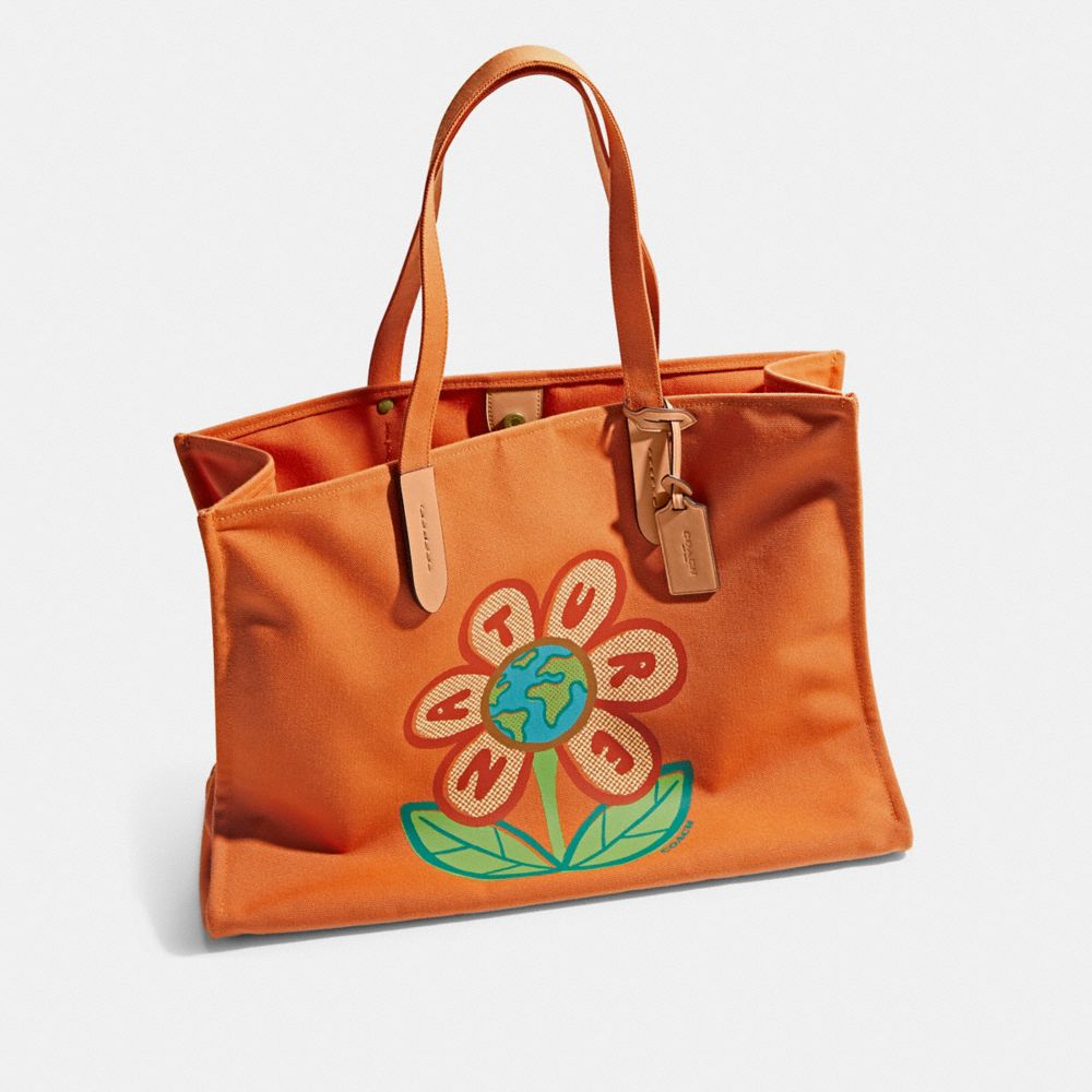 COACH®,Tote 42 In 100 Percent Recycled Canvas,,Closer View