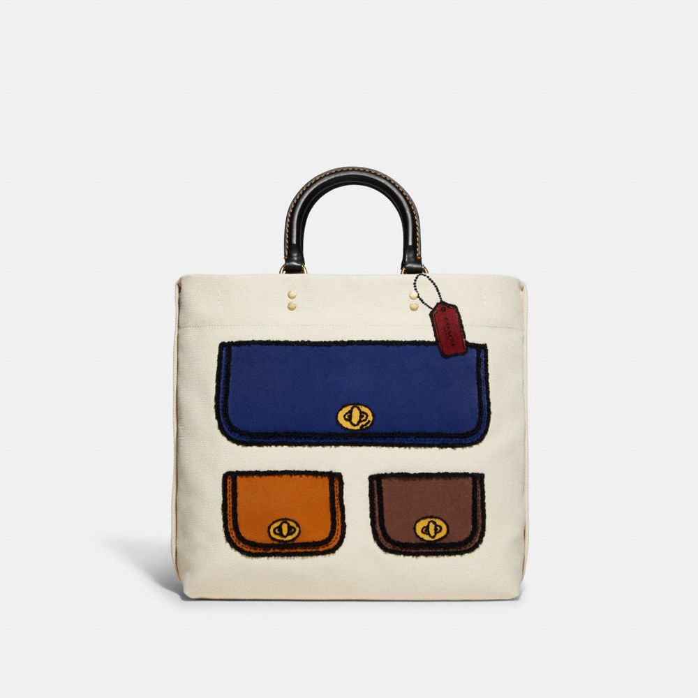 COACH® | Tote 29 In Recycled Canvas With Trompe L'oeil Print