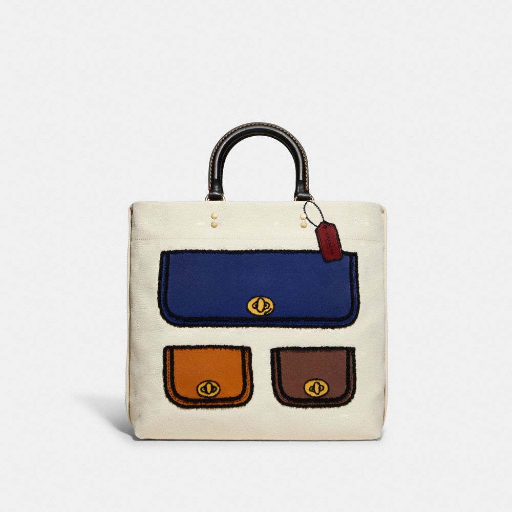 Tote 29 In Recycled Canvas With Trompe L'oeil Print | COACH®