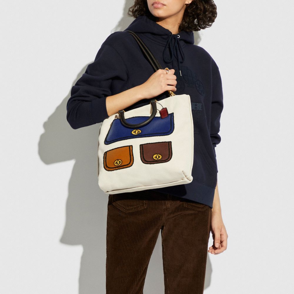 COACH® | Tote 29 In Recycled Canvas With Trompe L'oeil Print