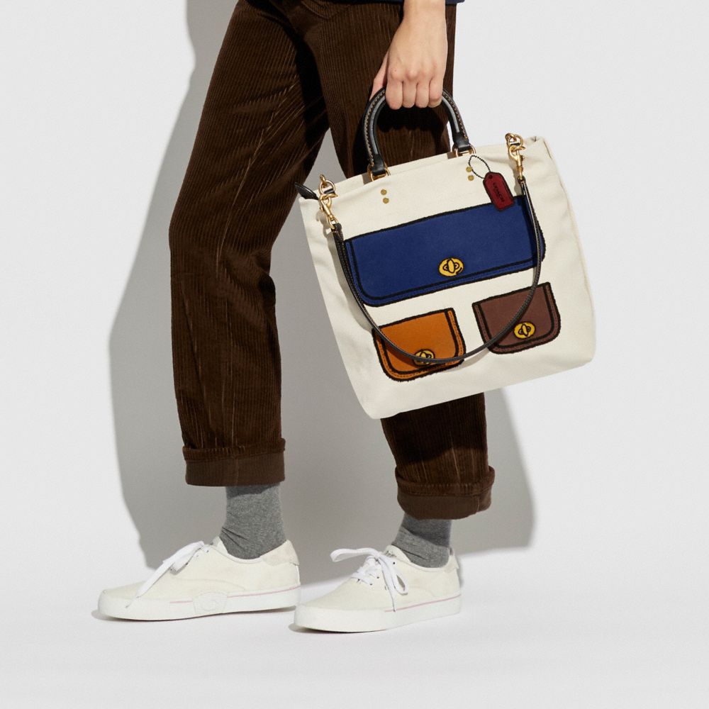 COACH® | Tote 29 In Recycled Canvas With Trompe L'oeil Print