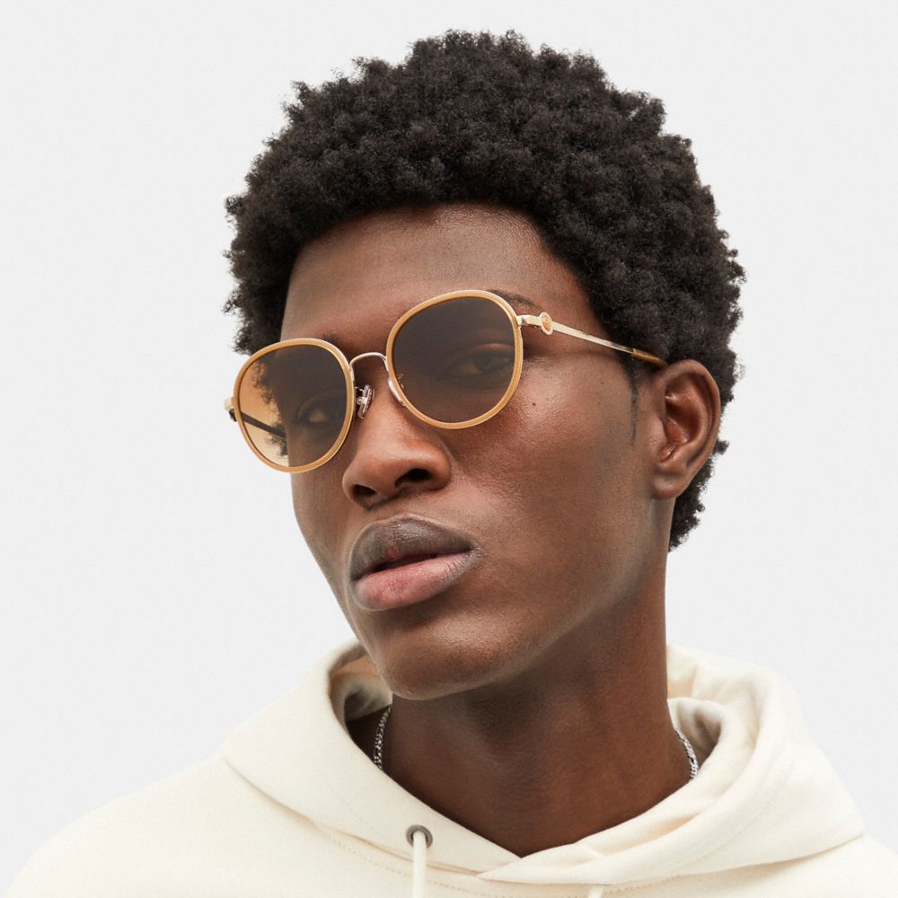 Coach store round sunglasses