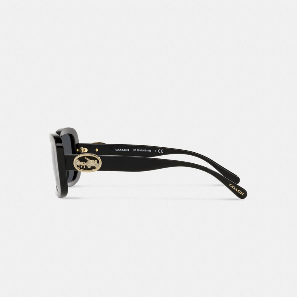 Horse And Carriage Rectangle Sunglasses