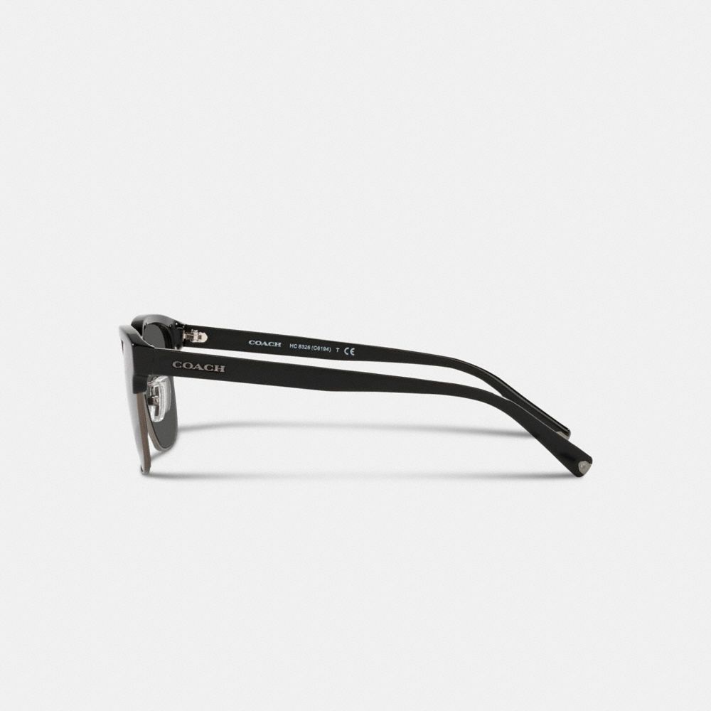 COACH®,Signature Workmark Retro Frame Sunglasses,,Alternate View