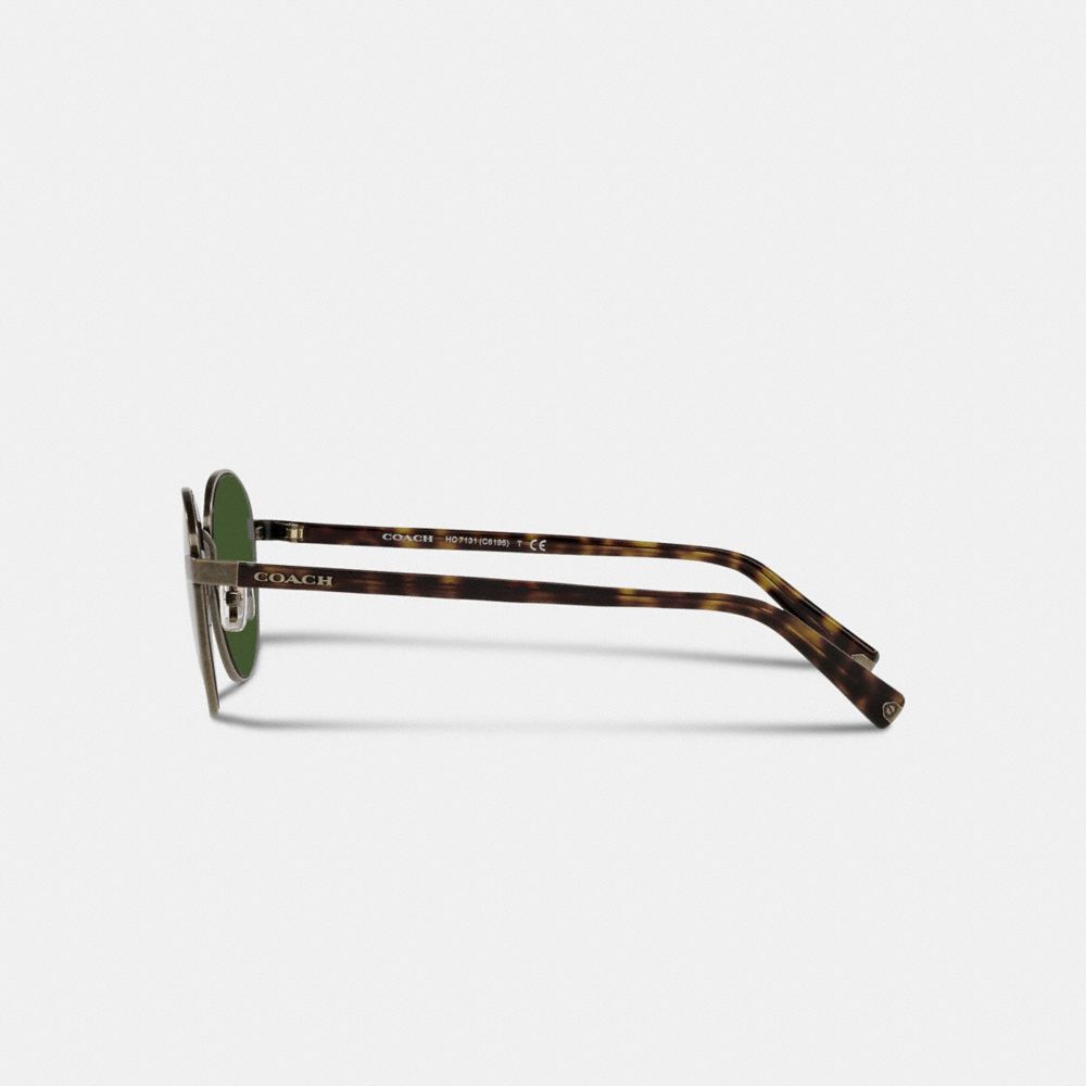 COACH®,Signature Workmark Round Sunglasses,,Alternate View